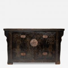Black Lacquer Four Flowers Coffer - 4262897