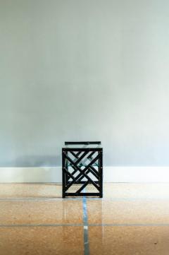 Black Lacquered Bamboo Bedside Tables 1970s - 4396581