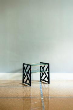Black Lacquered Bamboo Bedside Tables 1970s - 4396589
