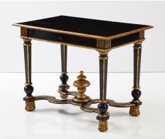 Black Lacquered and Giltwood Table - 2826924