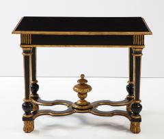 Black Lacquered and Giltwood Table - 2826926