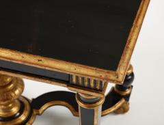 Black Lacquered and Giltwood Table - 2826928