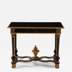 Black Lacquered and Giltwood Table - 2853997