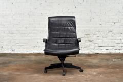 Black Leather Desk Chair by Richard Sapper for Knoll Inc Knoll Intl France 1992 - 2847429