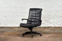 Black Leather Desk Chair by Richard Sapper for Knoll Inc Knoll Intl France 1992 - 2847430