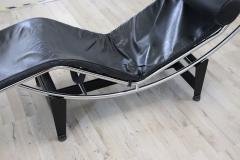 Black Leather LC4 Chaise Lounge Chair attributed to Le Corbusier for Cassina - 3542710