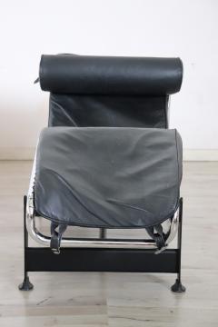 Black Leather LC4 Chaise Lounge Chair attributed to Le Corbusier for Cassina - 3542711