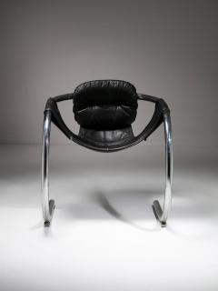 Black Leather Palo Alto Chair by Byron Botker for Landes Lyda Levi - 4726068