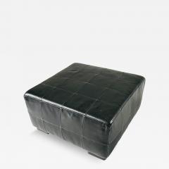 Black Leather Patchwork Ottoman 1980 - 4319222
