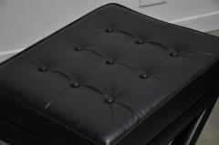 Black Leather X Base Stools - 430510