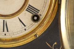 Black Marble Gilt Ansonian Mantel Desk Clock - 2107460