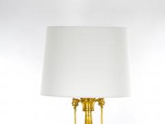 Black Marble Gilt Bronze Single Library Table Lamp By Barbedienne Foundry - 3120985