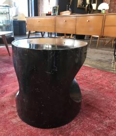 Black Marble Oval Low Italian Coffee Table Italy - 1762873