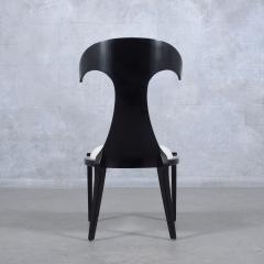 Black Mid Century Lacquered Chair - 3286365
