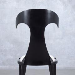 Black Mid Century Lacquered Chair - 3286372