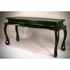 Black Ming Style Chinoiserie Console Table - 4059471