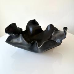 Black Multi glaze Freeform Decorative Bowl by Aram C  - 4576422