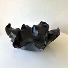 Black Multi glaze Freeform Decorative Bowl by Aram C  - 4576423