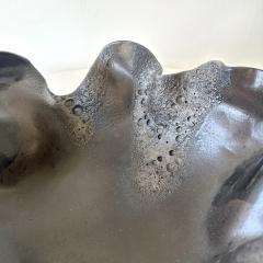 Black Multi glaze Freeform Decorative Bowl by Aram C  - 4576424