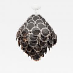 Black Murano Glass Disc Chandelier in Double Cone Shape - 3117063
