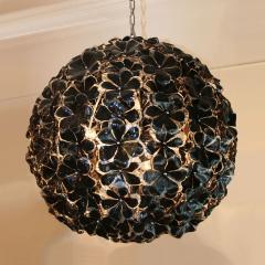 Black Murano globe chandelier - 1202899