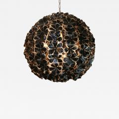 Black Murano globe chandelier - 1203574