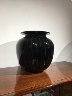 Black Murano vase Italy 1970 - 925257