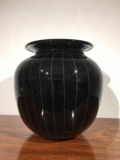 Black Murano vase Italy 1970 - 925258