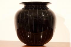 Black Murano vase Italy 1970 - 925259