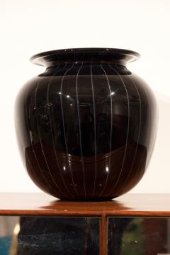 Black Murano vase Italy 1970 - 925260