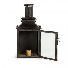 Black Painted French Tole Wall Lantern - 1982487