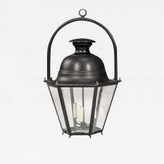 Black Painted Hexagonal Street Lantern - 3635919