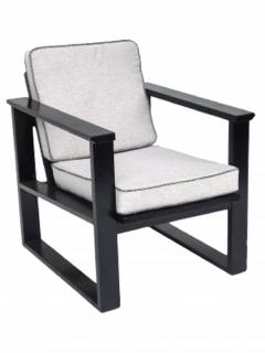 Black Painted Mid Century Armchairs - 1258780