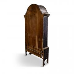Black Painted Rococo Swedish Cabinet - 1776888