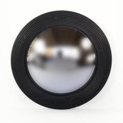 Black Painted Round Fluted Mirror Frame With Convex Mirror - 1363549