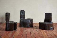 Black Primitive Log chair - 3897339