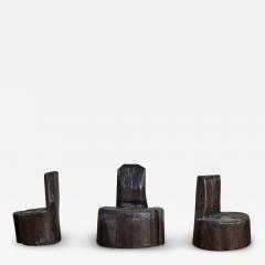 Black Primitive Log chair - 3900641