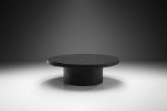 Black Resin Pedestal Table Europe ca 1950s - 3385353