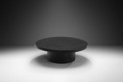 Black Resin Pedestal Table Europe ca 1950s - 3385355