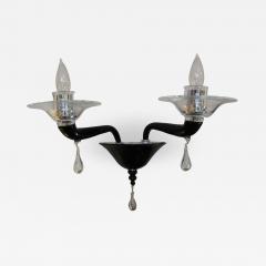 Black Scarlatti Sconce by Venini of Murano - 2015672