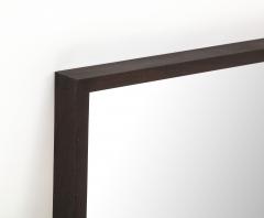 Black Stained Oak Wall Mirror Contemporary - 3583700