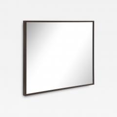 Black Stained Oak Wall Mirror Contemporary - 3601784