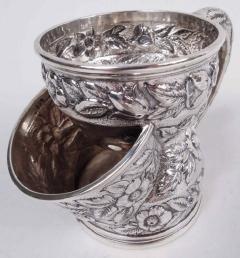 Black Starr Frost American Repousse Sterling Silver Shaving Mug - 3770232