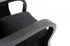 Black Velvet Lounge Chairs - 437032
