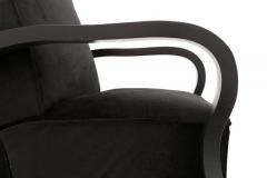 Black Velvet Lounge Chairs - 437033
