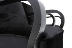 Black Velvet Lounge Chairs - 437035
