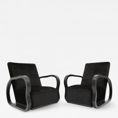 Black Velvet Lounge Chairs - 439361