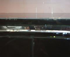 Black Wall Mount Mirrored Credenza - 4451230