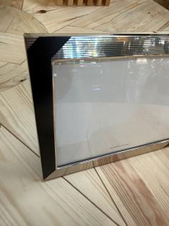 Black and Silver Ribbed Picture Frame - 4800511