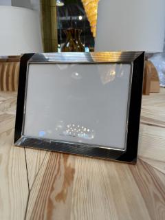 Black and Silver Ribbed Picture Frame - 4800513
